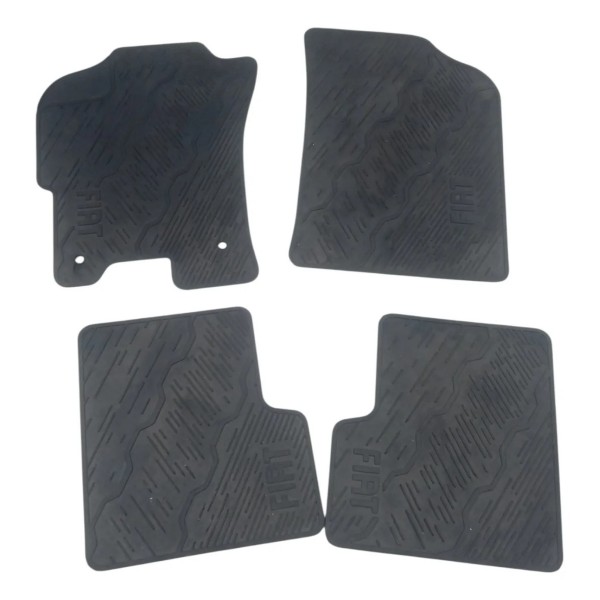 Jogo Tapete Carpete Fiat Mobi 1.0 Like 2021 Detalhe Preto