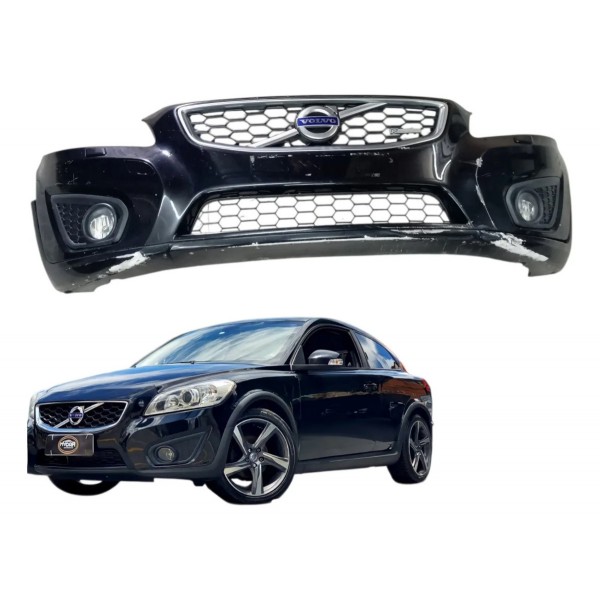 Parachoque Dianteiro Volvo C30 T5 2009 2010 2011 Detalhe Preto