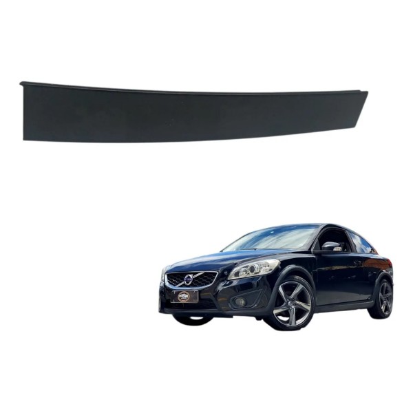 Moldura Aplique Coluna Porta Esquerda Volvo C30 2009 2010 Preto