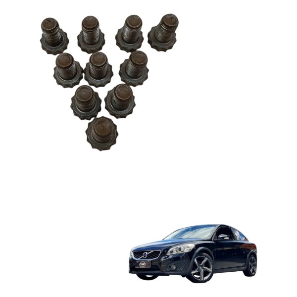 Jogo Parafuso Fixação Cremalheira Motor Volvo C30 2009 2010