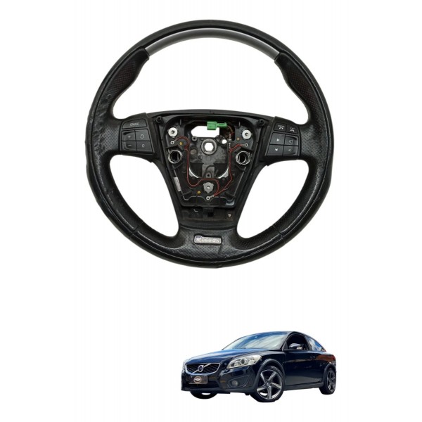 Volante Direção Comandos Volvo C30 2.5 2010 2011 Detalhe