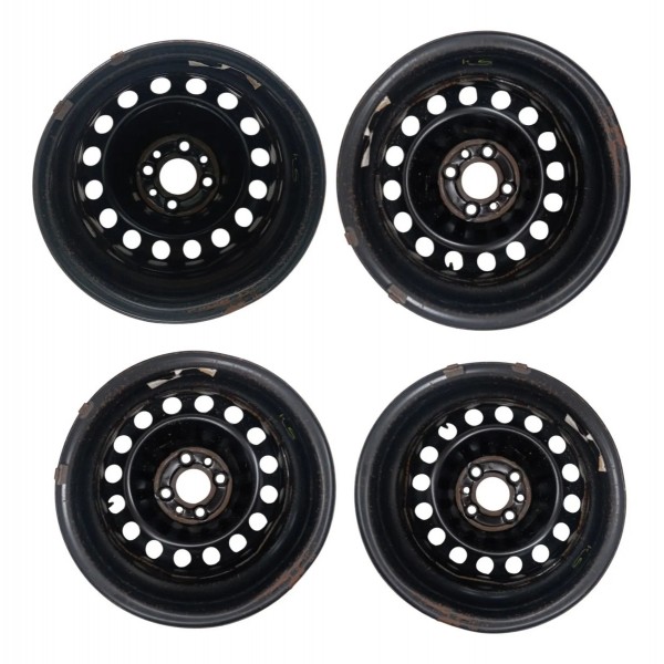 Jogo Roda R14  Fiat Mobi Like 1.0 2019 2020 2021 2022 2023 Preto