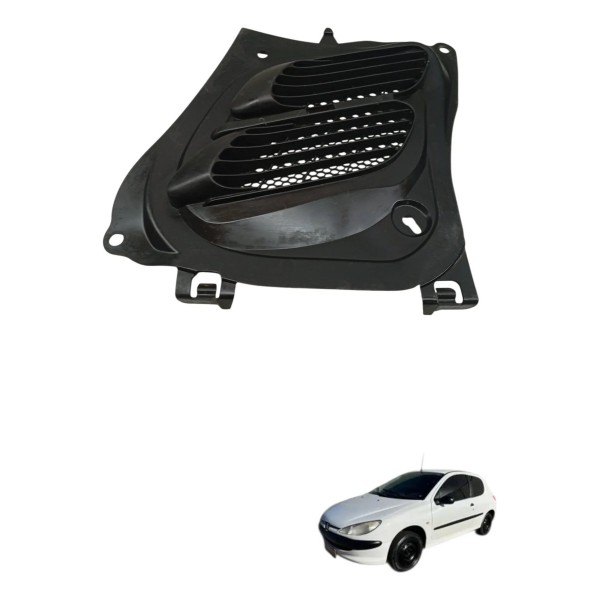 Grade Entrada Ar Capô Peugeot 206 2005 2006 2007 2008 2009