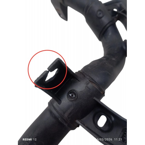 Tubo Mangueira Agua Motor Peugeot 308 408 1.6 2015 Detalhe Preto