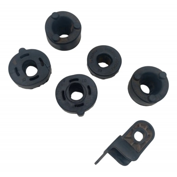 Kit Borrachas Fixação Radiador Fiat Mobi 1.0 2020 2021 2022