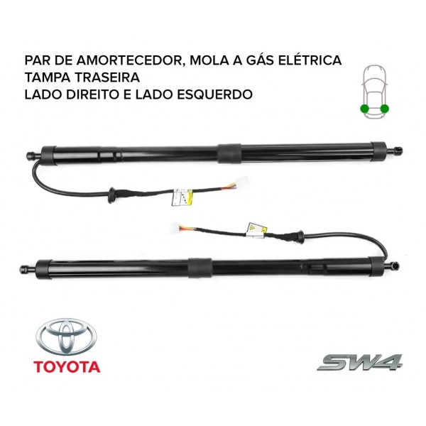 Amortecedor Elétrico Tampa Traseira Toyota Sw4 Par