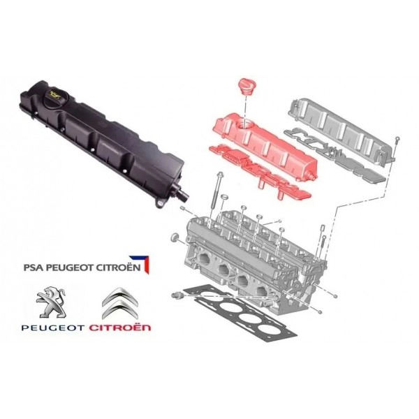 Tampa De Válvulas Admissão Peugeot 307 2.0 2007 Até 2011