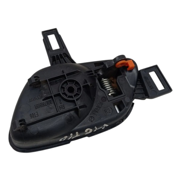 Maçaneta Interna Traseira Direita Renault Kwid 1.0 2020 Preto Traseira