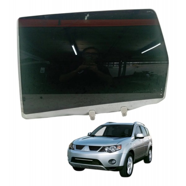 Vidro Porta Traseiro Esquerdo Mitsubishi Outlander 3.0 2010