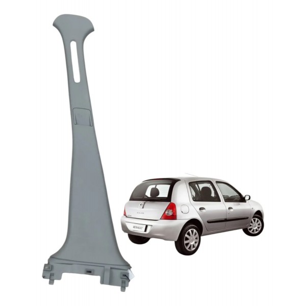 Moldura Esquerda Coluna Central Renault Clio 1.0 2005 2006