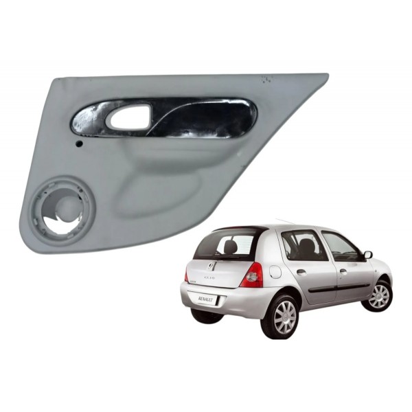 Forro Porta Traseira Direita Renault Clio 1.0 2005 2006 2007 Cinza