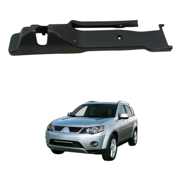 Moldura Esquerda Trava Banco Mitsubishi Outlander 2010 Preto