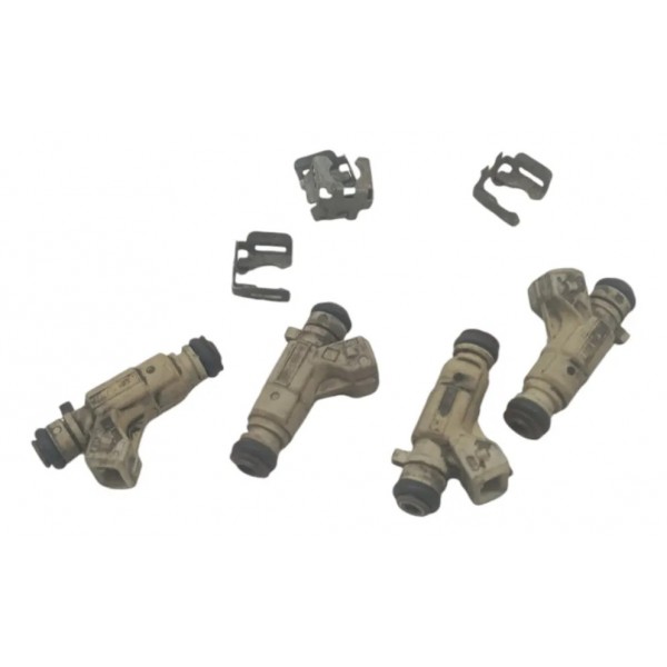 Kit 4 Bico Injetor Renault Clio 1.0 2008 2009 2010 2011 2012