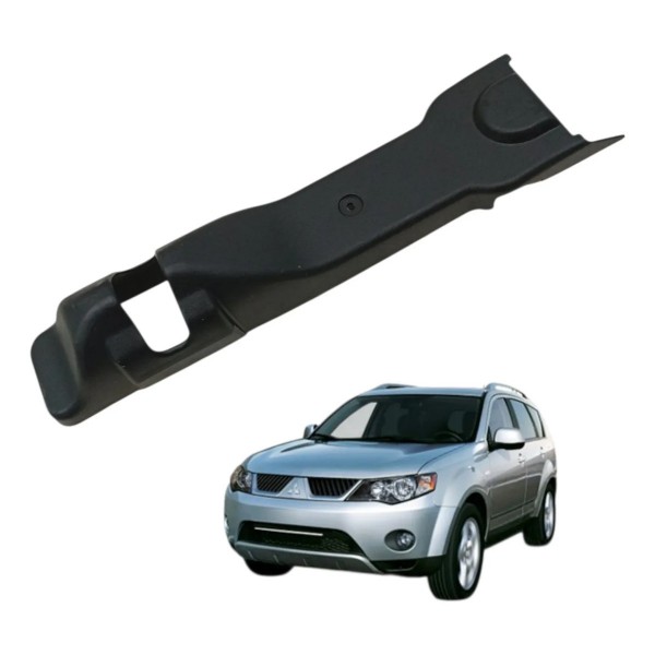 Acabamento Trava Banco Esquerdo Mitsubishi Outlander 2010 Preto
