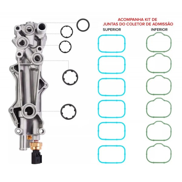 Trocador Calor Motor Suporte Alumínio Journey 3.6 V6