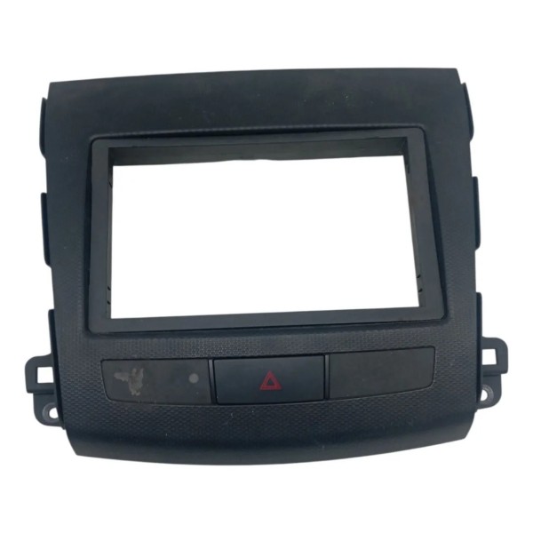 Moldura Central Botão Alerta Mitsubishi Outlander 3.0 2010 Preto