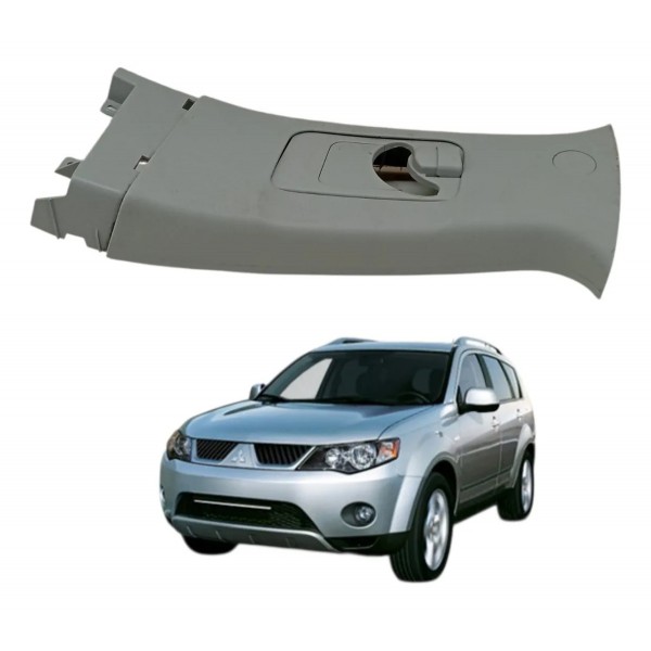 Moldura Esquerda Coluna Central Mitsubishi Outlander 2010