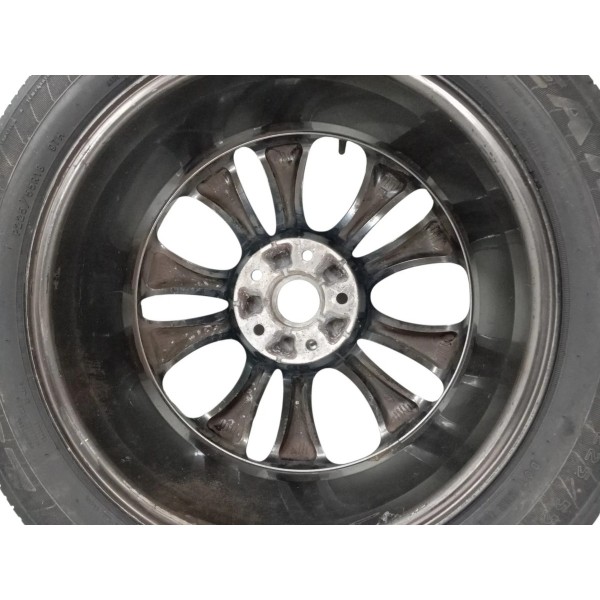 Roda Pneu 245/45r18 Outside Hyundai Azera 3.0 2013 Detalhe Preto