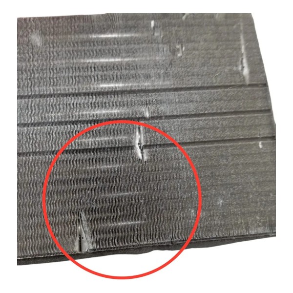 Radiador Ar Quente Fiat Uno 2006 2007 2008 Detalhe