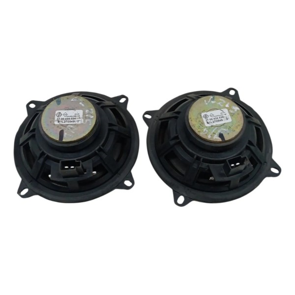 Par Auto Falantes Porta Dianteira Renault Clio 1.0 2005 2006 Preto