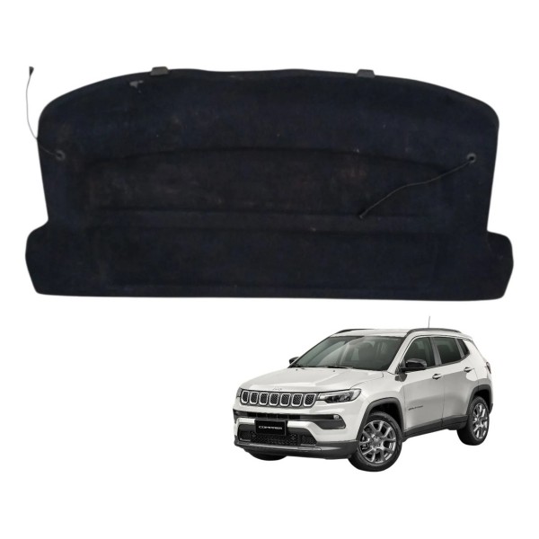 Tampão Bagagito Porta Malas Jeep Compass 2.0 2022 2023 Preto