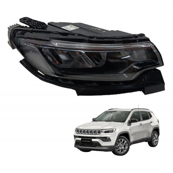 Farol Dianteiro Direito Jeep Compass 2.0 2022 2023 2024 Direito/passageiro