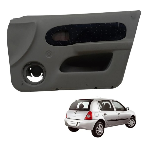 Forro Porta Dianteio Direita Renault Clio 1.0 2005 2006 2007 Cinza
