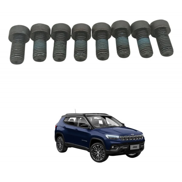 Jogo Parafuso Fixação Cremalheira Motor Jeep Compass 2023
