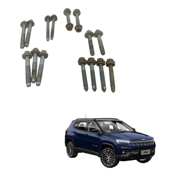 Jogo Parafusos Suspensão Dianteira Jeep Compass 2024