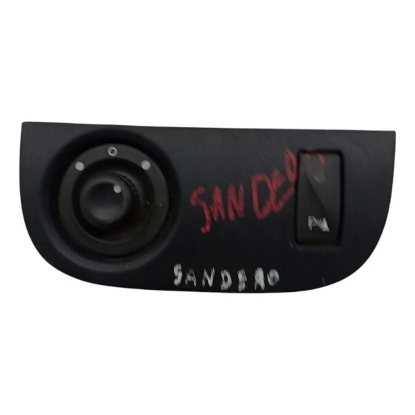 Moldura Botão Comando Retrovisor Renault Sandero 2013 2014