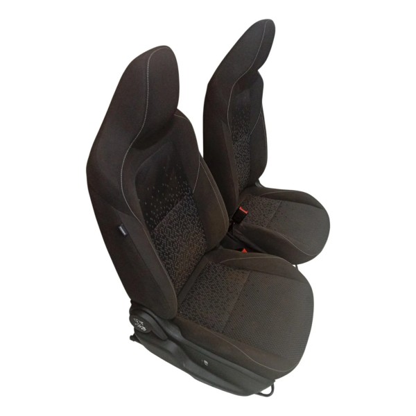 Jogo Banco Tecido Chevrolet Onix 1.0 Turbo 2019 2020 Detalhe Preto