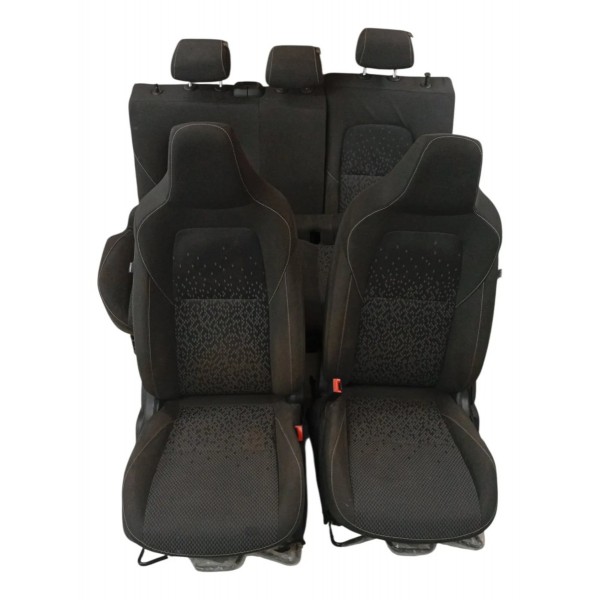 Jogo Banco Tecido Chevrolet Onix 1.0 Turbo 2019 2020 Detalhe Preto