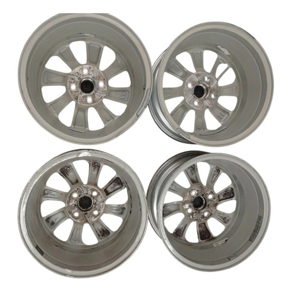 Jogo Roda Liga Leve Aro 16 Original Chevrolet Onix Detalhe Prateado